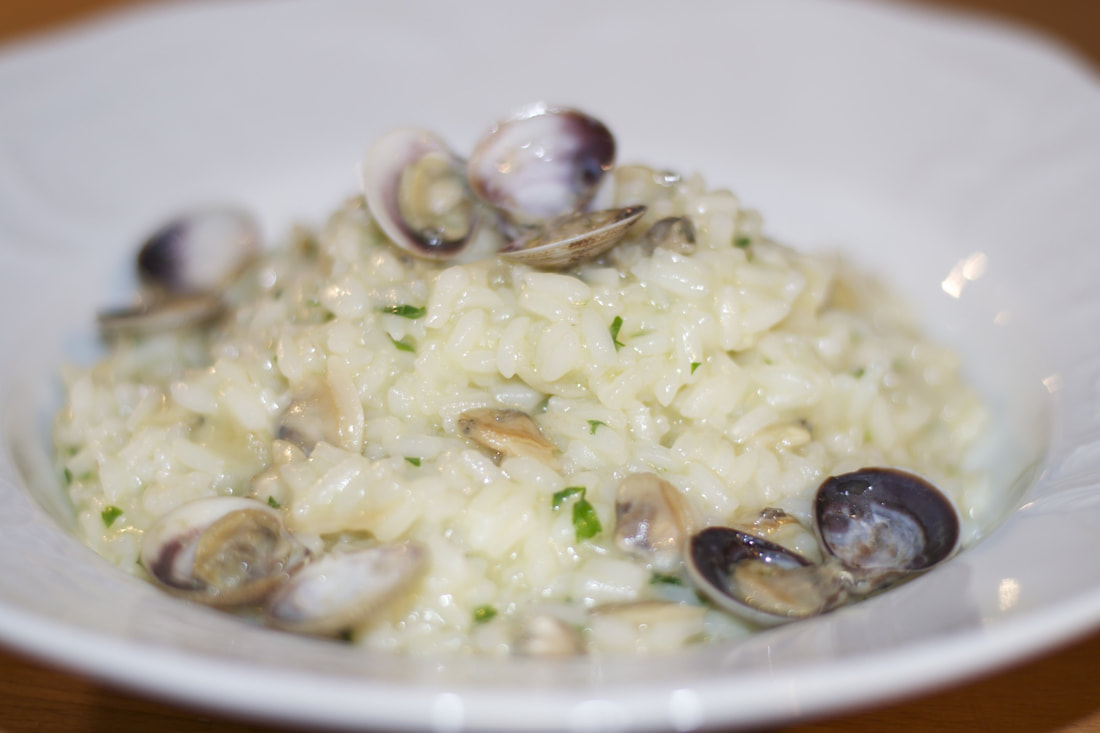 risotto,fresh,clams,italian,food,recipe